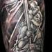 Tattoos - Black and Grey Religious Sleeve - 56483